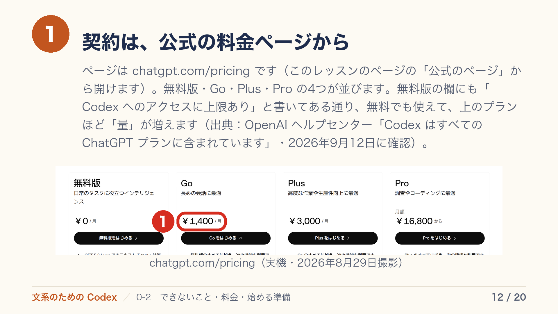 契約は、公式の料金ページから