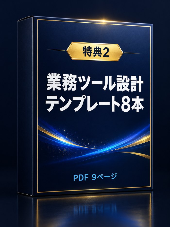 業務ツール設計テンプレート8本