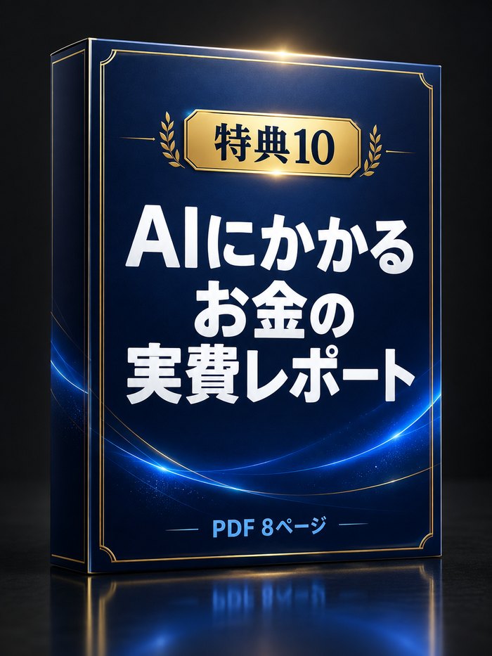 AIにかかるお金の実費レポート