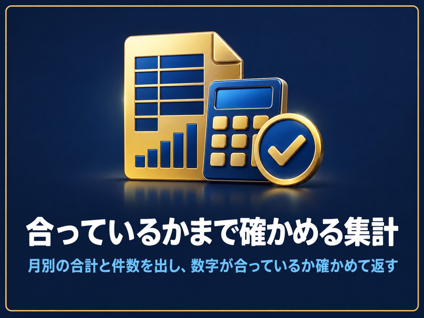 合っているかまで確かめる集計