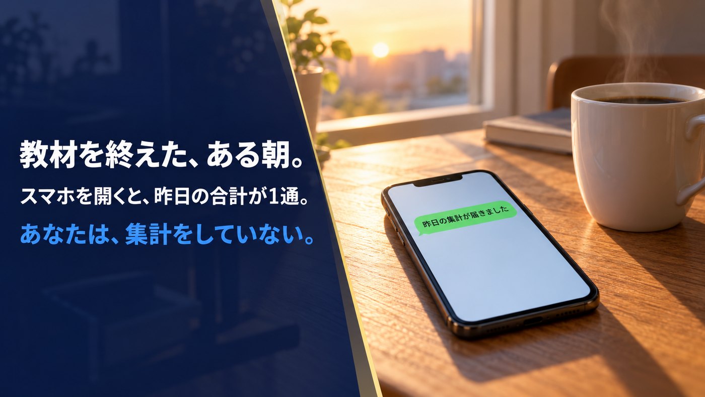 教材を終えた、ある朝