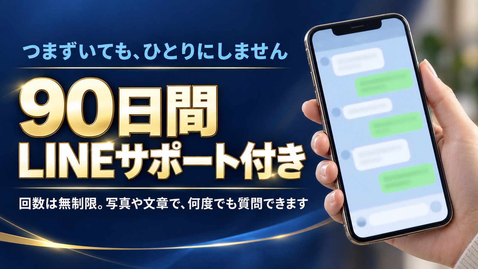 90日間 LINEサポート付き